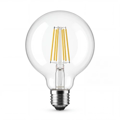 Lucide G95 Class B - Glühfadenlampe - Ø 9,5 cm - LED Dim. - E27 - 1x7W 2700K - Transparent - ausgeschaltet